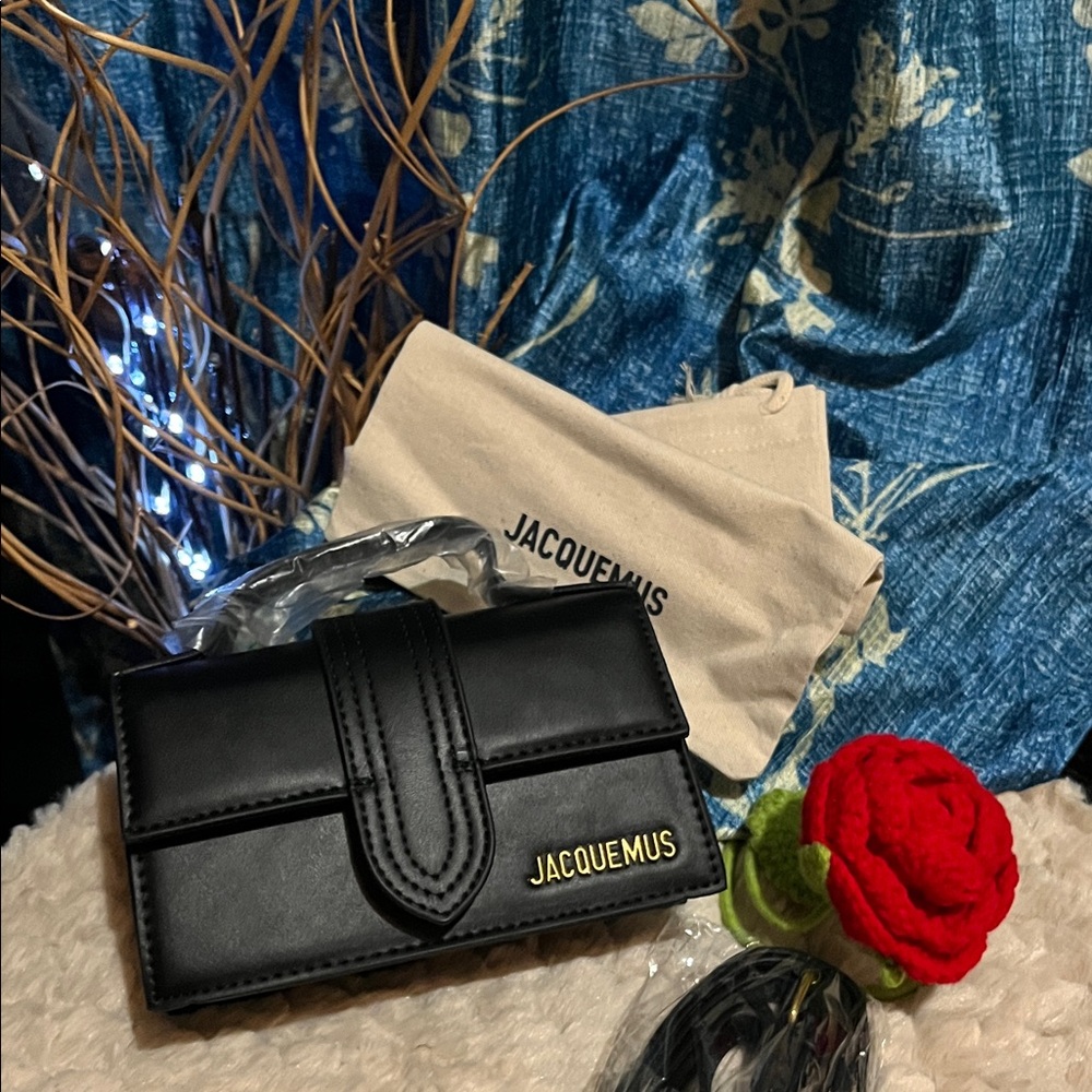 nwt Black Mini Bag with Gold Accent